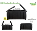 Ward Strata Garden Storage Box - 300ltr