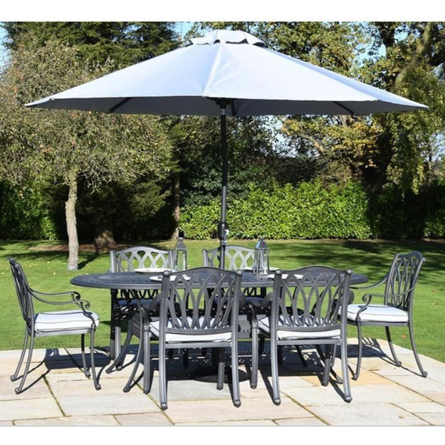 Florence 6 Seater Oval Patio Set