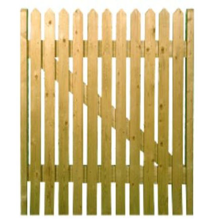 Picture of ARAN PICKET TOP PICKET GATE .9M X .9M (H)
