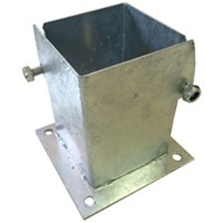Picture of BOLT DOWN POST SUPPORTS GALVANISED 3"X3"