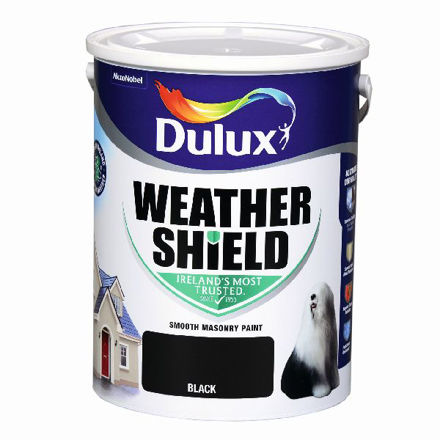 Picture of DULUX WEATHERSHIELD BLACK 5LTR