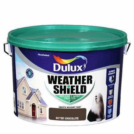 Picture of DULUX WEATHERSHIELD BITTER CHOCOLATE 10LTR