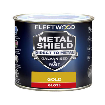 Picture of F/WOOD METAL SHIELD HAMMERED GOLD 250ML