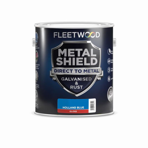 Picture of F/WOOD METAL SHIELD GLOSS HOLLAND BLUE 1LTR