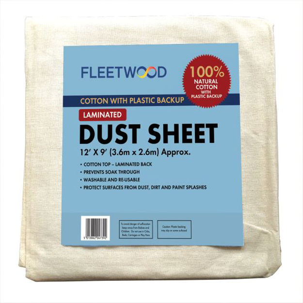 Picture of FLEETWOOD LAMINATED COTTON DUST SHEET 12X9FT