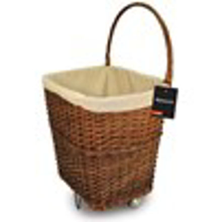 Picture of SIROCCO LARGE WICKER LOG BASKET CART