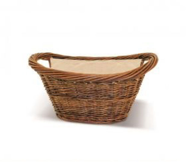 Picture of SIROCCO OVAL WICKER LOG BASKET +  LINER