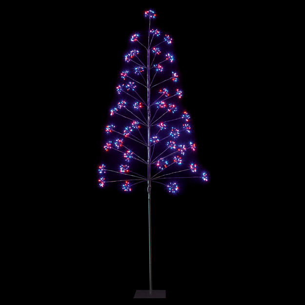Picture of 1.8M LED MICROBRIGHT  TREE BLACK & RAINBOW