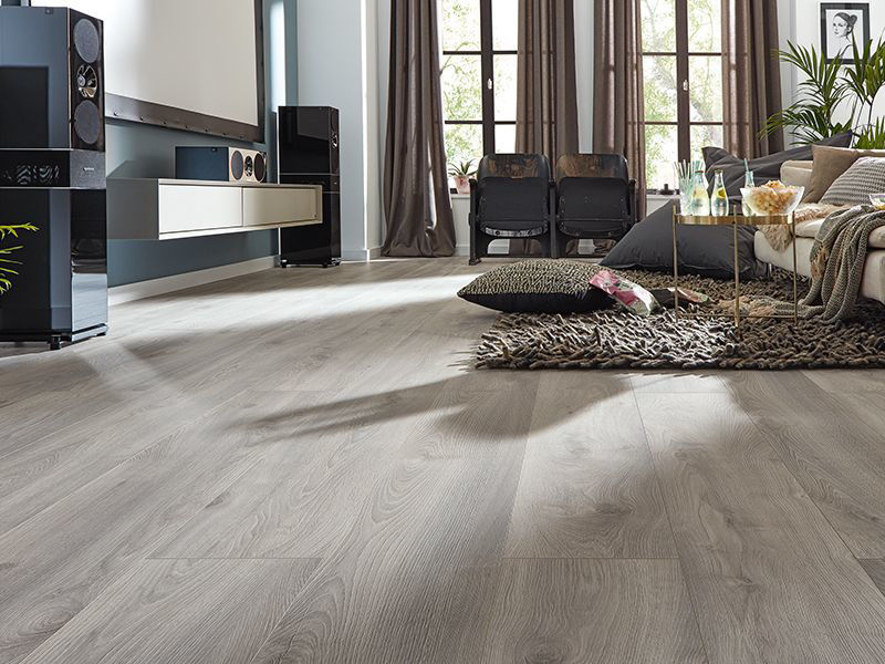 Mullingar Hardware. MAMMUT 10MM 4V MACRO OAK LIGHT GREY LAMINATE FLOOR