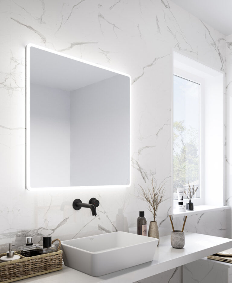 Mullingar Hardware. AQUALLA LINEA PLUS MIRROR 800X800MM