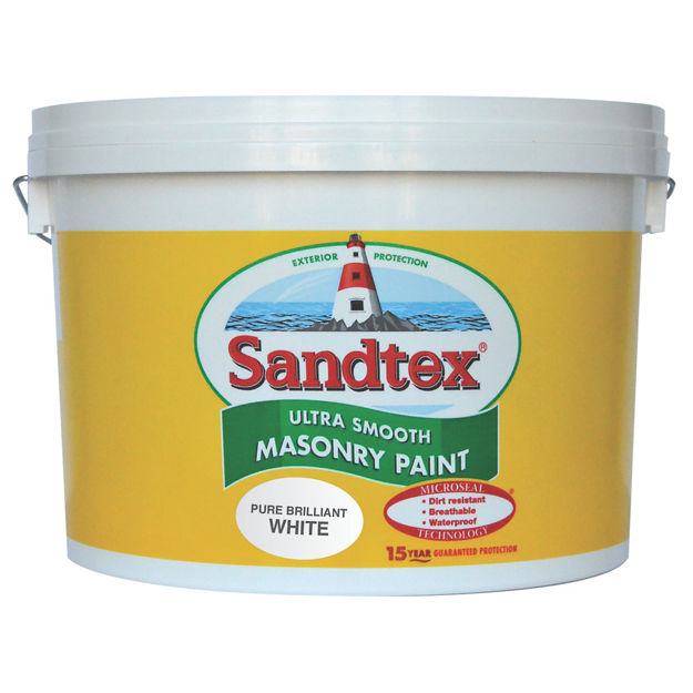 Picture of SANDTEX ULTRA MASONRY PAINT BR WHITE 10LTR