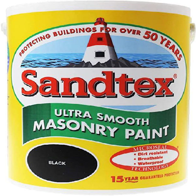 Picture of SANDTEX ULTRA MASONRY PAINT BLACK 5LTR