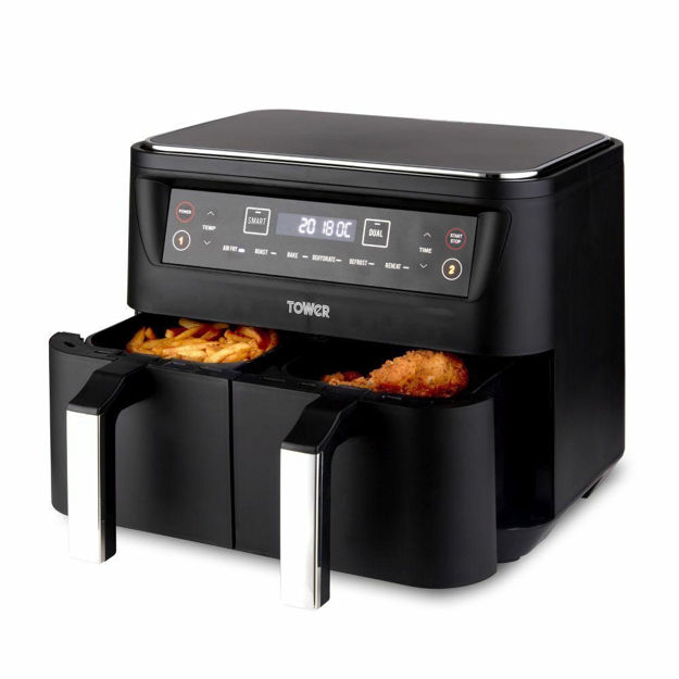 Picture of TOWER VORTX DUAL BASKET AIR FRYER 8LTR
