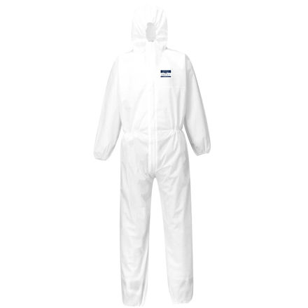 Picture of BIZTEX COVERALL SMS 55G ST30 WHITE (M)