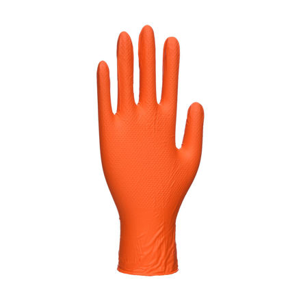 Picture of DISPOSABLE HD GLOVE ORANGE LARGE A930 (100)