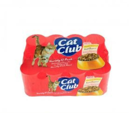 Picture of CAT CLUB CAT FOOD  PACK MIXED 400G (PK 12)