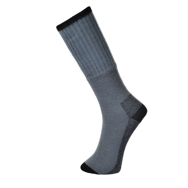 Picture of PORTWEST WORK SOCKS 3 PK 44-48 GREY