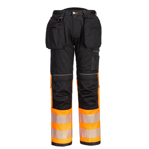 Picture of PW3 HI-VIS CLASS 1 TROUSERS ORG/BLK (32)