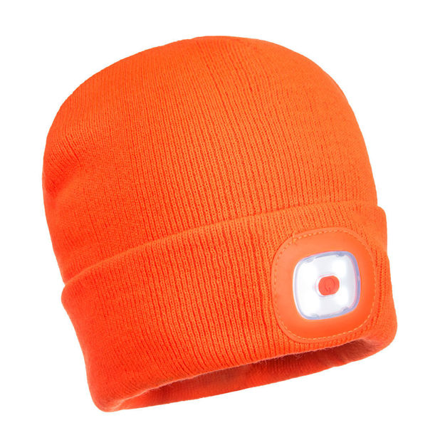 Picture of RECHARGEABLE LED BEANIE ORANGE
