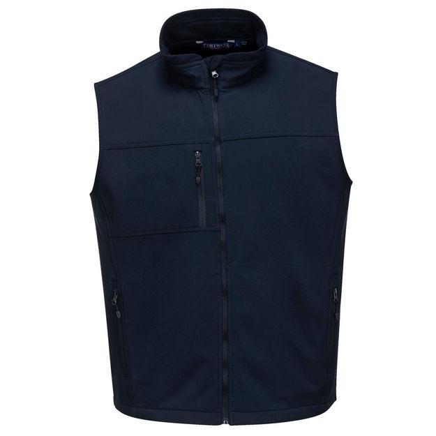 Picture of SOFTSHELL BODYWARMER NAVY (L)