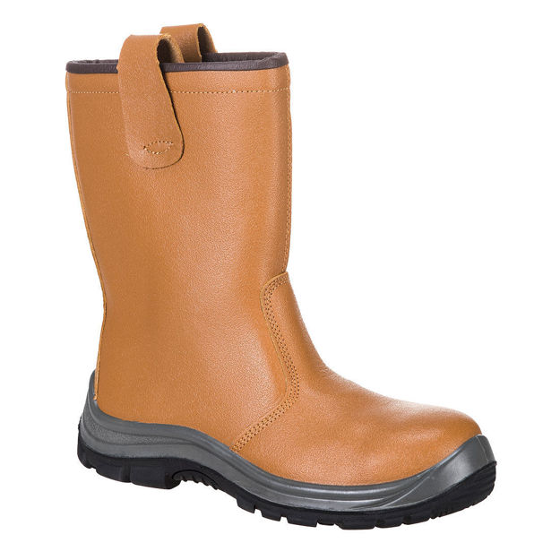 Picture of STEELITE RIGGER LINED TAN SAFETY BOOT FW12 41