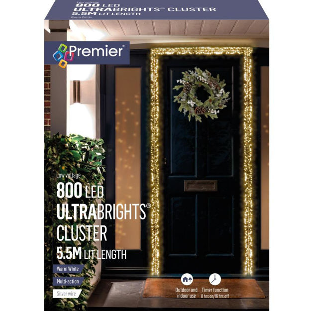 Picture of PREMIER 800 LED DOOR GARLAND LIGHTS W/WHITE