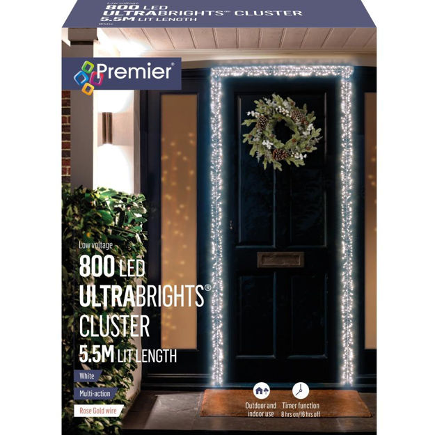 Picture of PREMIER 800 LED DOOR GARLAND LIGHTS COLOURED