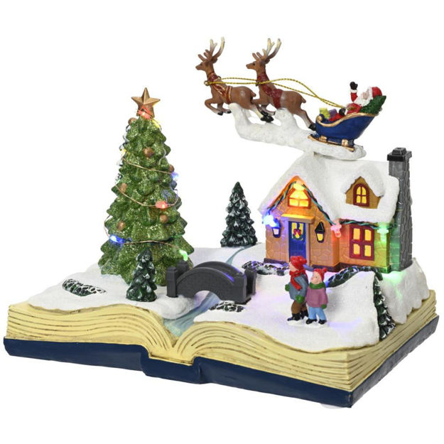 Picture of LED ANIMATED VILLAGE SCENE 16CM BATTERY OPERATED