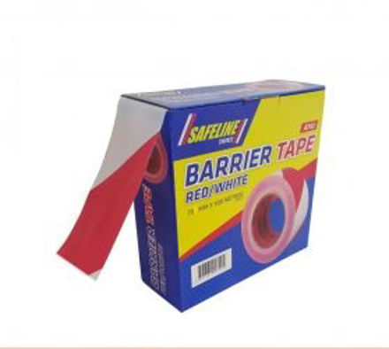 Picture of RED/WHITE WARNING BARRIER TAPE 500M AT43