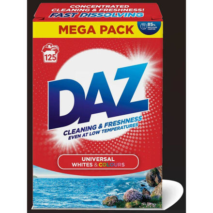 Picture of DAZ UNIVERSAL WHITES & COLOURS WASHING POWDER 125 WASH 6.25KG