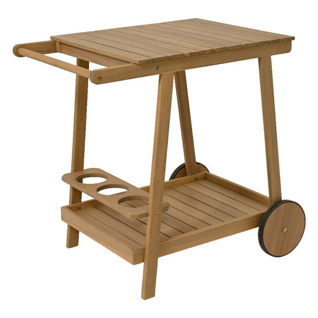 Picture of Acacia wood outdoor trolly table