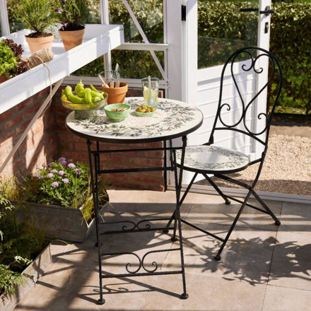 Picture of SANTORINI MOSAIC 2 SEATER SQ BISTRO SET